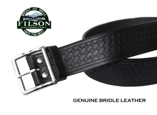 画像クリックで大きく確認できます　Click↓2: フィルソン ブライドルレザー ベルト ブラック/Filson Bridle Leather Belt(Black) 