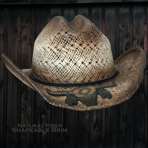 画像2: ブルハイド ウエスタン ストローハット カレイジャス（ブラウン）/Bullhide Western Straw Hat Courageous(Brown)