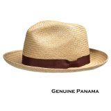 ピーターグリム パナマ ストローフェドラ ハット（ナチュラル）/Peter Grimm Panama Fedora Hat(Natural)