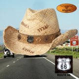 ルート66 ストロー ハット（ナチュラル）ブルハイド製 /Bullhide Route 66 Straw Cowboy Hat(Natural)