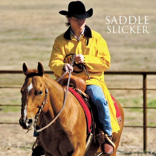 画像クリックで大きく確認できます　Click↓1: サドルスリッカー・乗馬用レインコート（イエロー）/M&F Western Products Double S Saddle Slicker(Yellow)