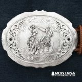 モンタナシルバースミス ウエスタン ベルト バックル チームローパー/Montana Silversmiths Belt Buckle