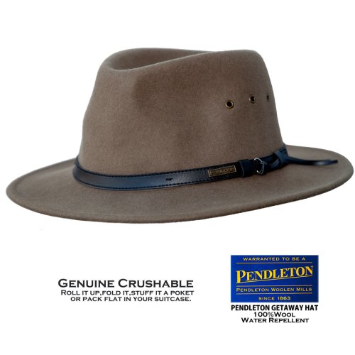 画像クリックで大きく確認できます　Click↓1: ペンドルトン ゲタウェイ ハット（トープ）大きいサイズもあり/Pendleton Getaway Hat(Taupe)