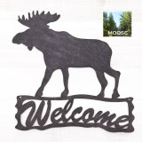 ムース鹿 ウェルカム サイン/Moose Welcome Sign