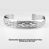 インディアンジュエリー アメリカ ナバホ族 スターリングシルバー ハンドメイド ブレスレット/Native American Navajo Sterling Silver Bracelet