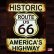 画像1: ヒストリック ルート66 アメリカ ハイウェイ ティンサイン メタルサイン 看板/HISTORIC ROUTE US 66 AMERICA'S HIGHWAY Metal Sign  (1)