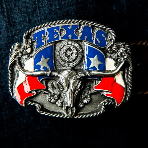 画像クリックで大きく確認できます　Click↓1: ベルト バックル ステート オブ テキサス・ロングホーンスカル/Belt Buckle THE STATE OF TEXAS