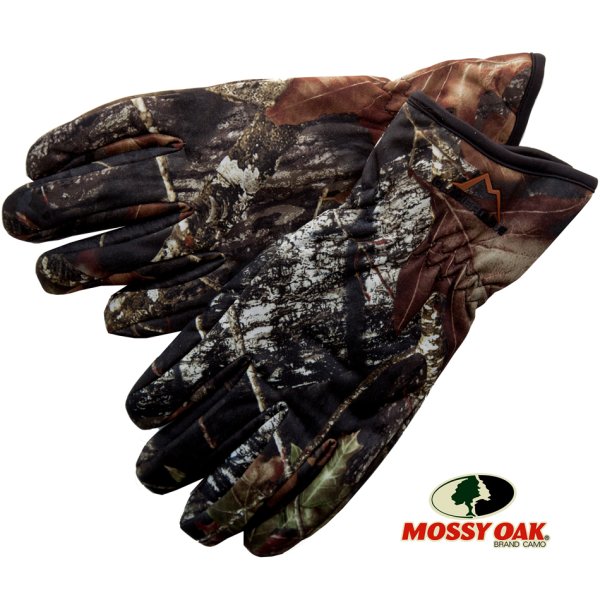 画像1: カモ ハンティング グローブ モッシーオーク マイクロフリースライニング Lサイズ/GLACIER OUTDOOR GLACIER GLOVE Camo Hunting Mossy Oak® Shooting Gloves