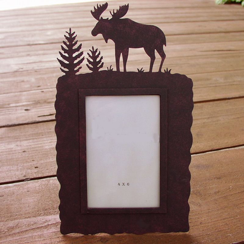 ムース へら鹿 ツリーフォトフレーム 写真立て Photo Frame Moose Tree カウボーイホーム インテリア ログホームデコ Log Home