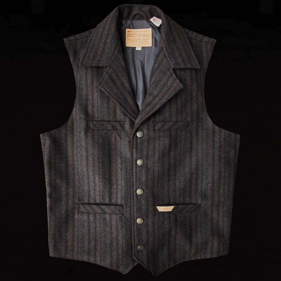 パンハンドルスリム パウダーリバー ウールベスト（ブラウン）M/Panhandle Slim Wool Vest(Brown)