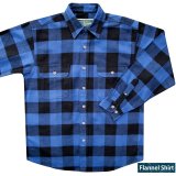 画像: フランネル シャツ（ブルー・ブラック 長袖）M（身幅60cm）/Field & Stream Heavyweight Flannel Shirt