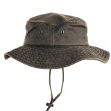 画像: ドーフマン パシフィック パッカブル アウトドア ハット あご紐つき（ダークブラウン）/DPC Dorfman Pacific Packable Hat(Dark Brown)