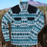 画像: スナップフロント ウエスタンシャツ（ターコイズ・ブラック）/Desperado Long Sleeve Western Shirt(Turquoise/Black)