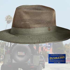 画像: ペンドルトン メッシュクラウン ブリーザーハット（オリーブ）/Pendleton Breezer Hat(Olive)