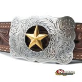 画像: ノコナ ゴールドスター ウエスタン ベルト バックル/Nocona Western Belt Buckle