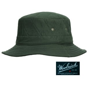 画像: ウールリッチ オイルドコットン ハット（モスグリーン）/Woolrich Oiled Cotton Hat(Moss)