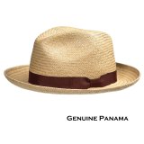 画像: ピーターグリム パナマ ストローフェドラ ハット（ナチュラル）/Peter Grimm Panama Fedora Hat(Natural)