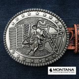 画像: モンタナシルバースミス ベルト バックル ライダー・フラッグ/Montana Silversmiths Belt Buckle Rider Flag