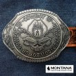 画像1: モンタナシルバースミス ベルト バックル カウボーイアップ/Montana Silversmiths Belt Buckle Cowboy Up Skull