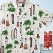 画像1: RJC ロバート・J・クランシー アロハシャツ ウクレレ・パームツリー・サーフボード（アイボリー）L/RJC ROBERT J. CLANCEY Aloha Shirt 