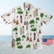 画像2: RJC ロバート・J・クランシー アロハシャツ ウクレレ・パームツリー・サーフボード（アイボリー）L/RJC ROBERT J. CLANCEY Aloha Shirt 