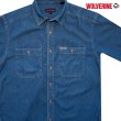 画像1: ウルヴァリン 半袖 デニム シャツ/Wolverine Shortsleeve Denim Shirt