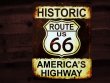 画像2: ヒストリック ルート66 アメリカ ハイウェイ ティンサイン メタルサイン 看板/HISTORIC ROUTE US 66 AMERICA'S HIGHWAY Metal Sign 