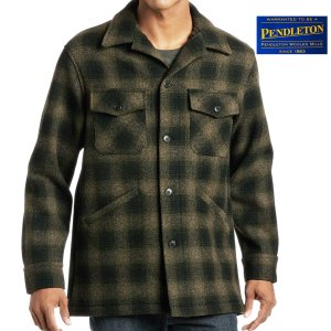 画像: ペンドルトン ウール カントリーコート（グリーンxブラック）S/Pendleton Wool Coat(Green/Black)