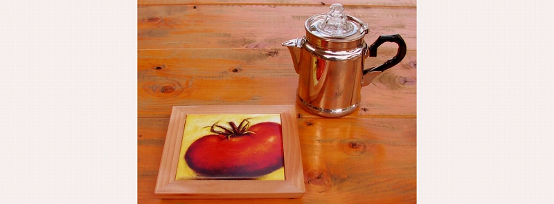 画像: セラミックトリベット（鍋敷き）/Ceramic Trivet(Tomato)