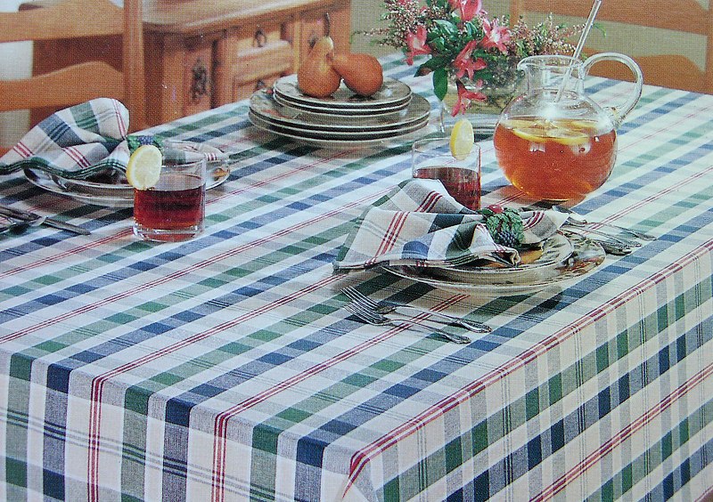 画像: テーブルクロス Sonoma Plaid/Fabric Tablecloth 52"×70"Oblong