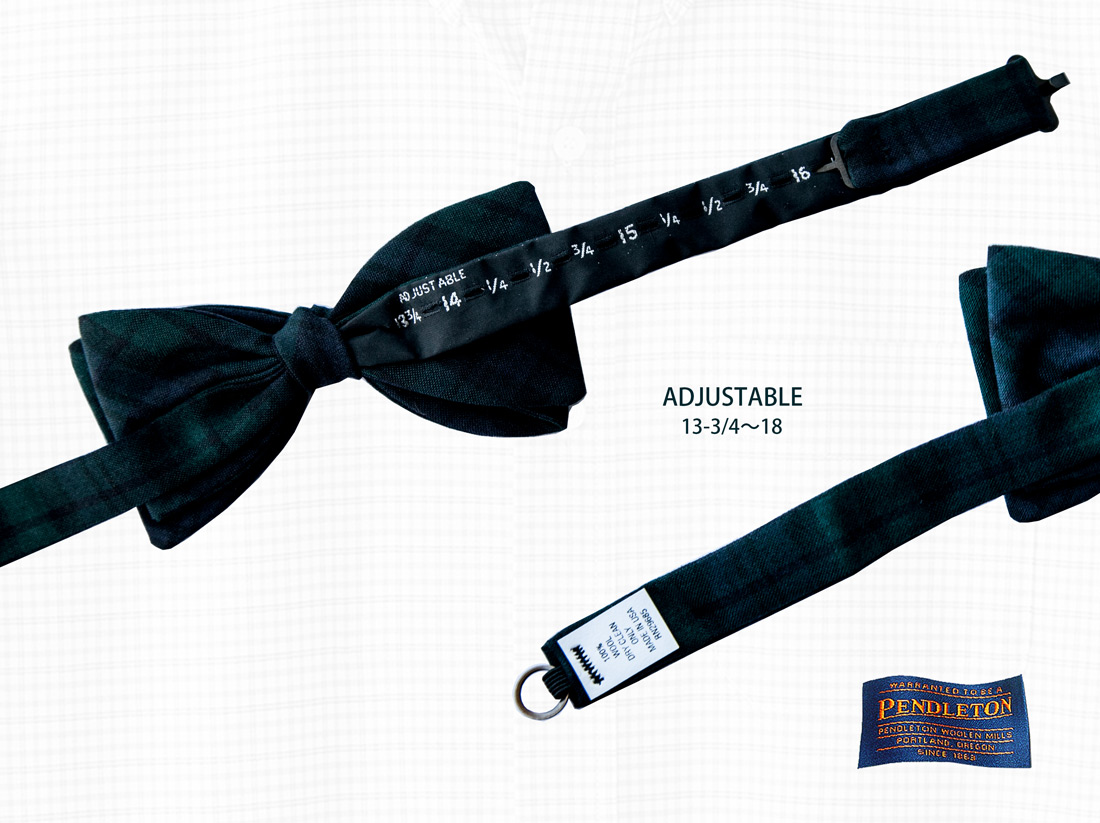 画像2: ペンドルトン アメリカ製 ウール ボウタイ 蝶ネクタイ（オニール レッド タータン）/Pendleton Bow Tie O'Neill Red Tartan