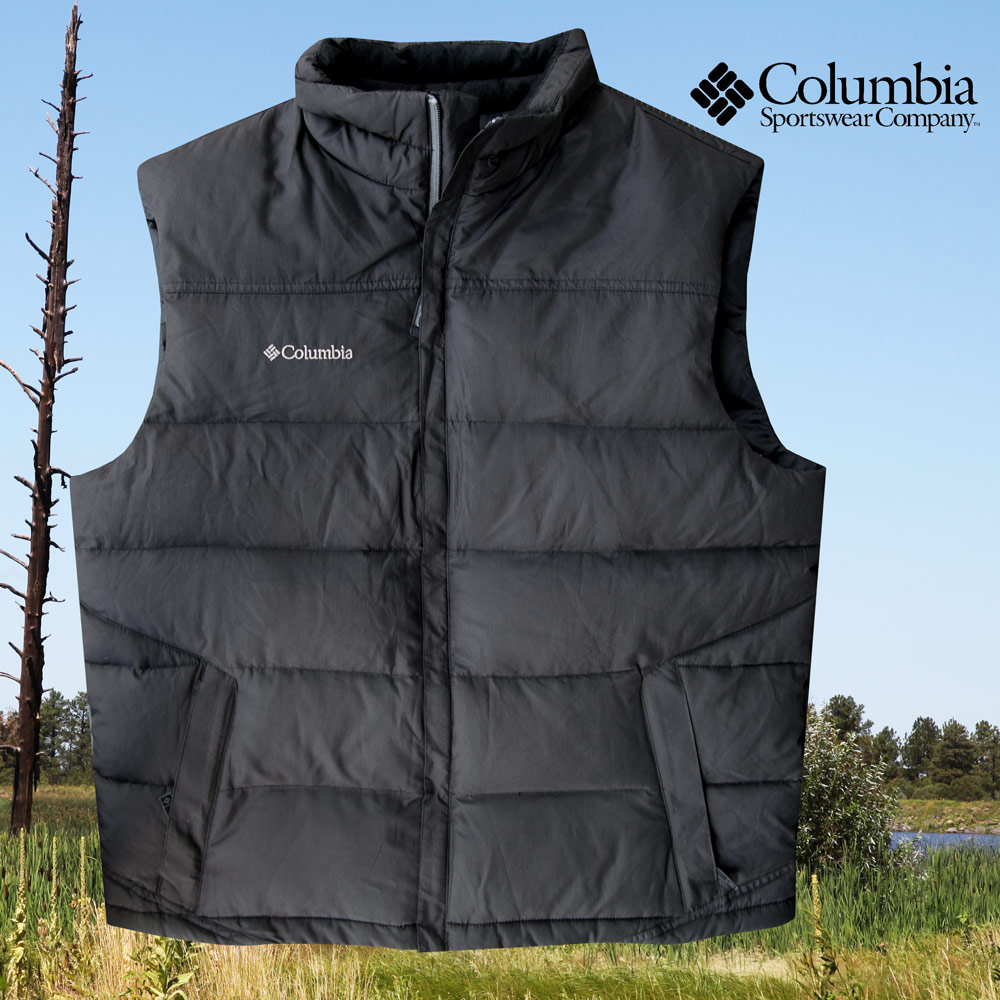オンラインストア-通販 Columbia コロンビア 刺繍ロゴ 黒 2XL相当 中綿 