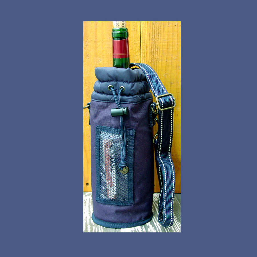 画像1: パーティ&ピクニック　保冷ワインキャリアー（ネイビー）/Wine Carrier(Navy)