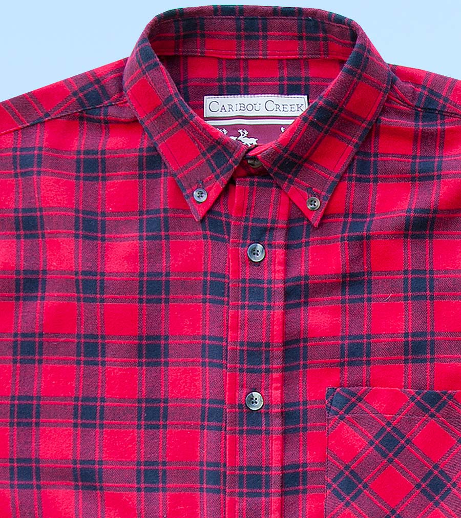 画像: フランネルシャツ（レッドプラッド・長袖）M/Flannel Shirt(Red Plaid)