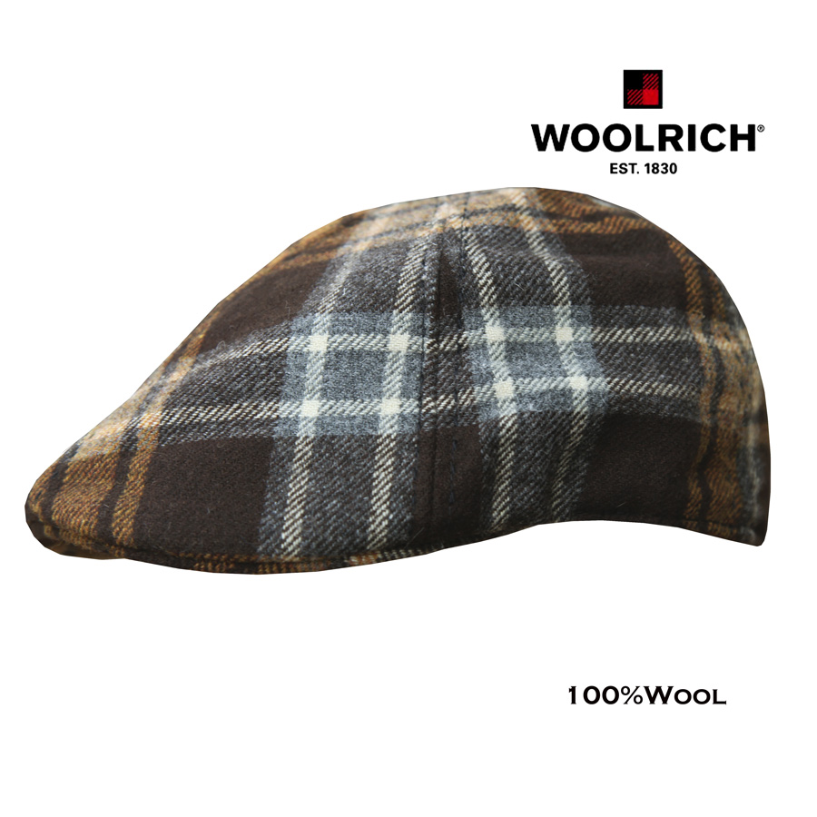 ウールリッチ ウール ドライビング キャップ（ブラウン）/Woolrich