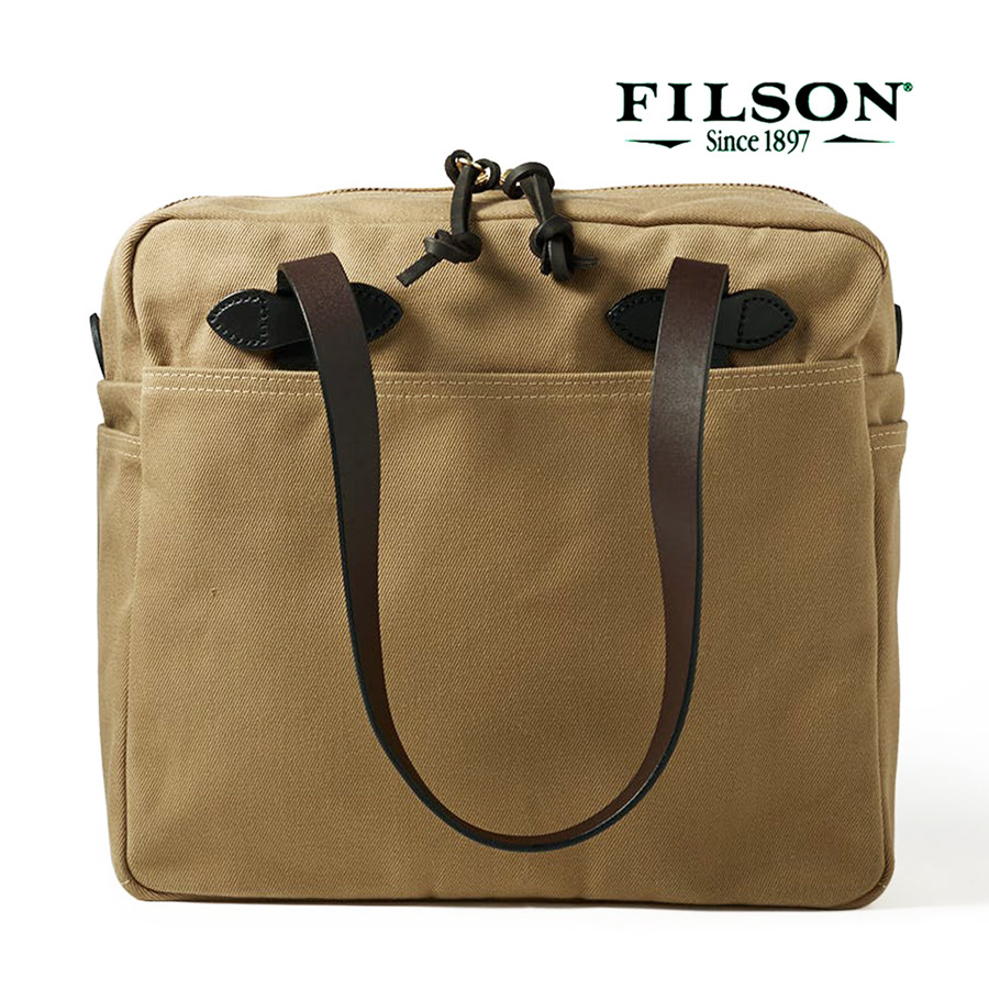 フィルソン トートバッグ（ファスナー付き/カーキ）/Filson Tote Bag ...