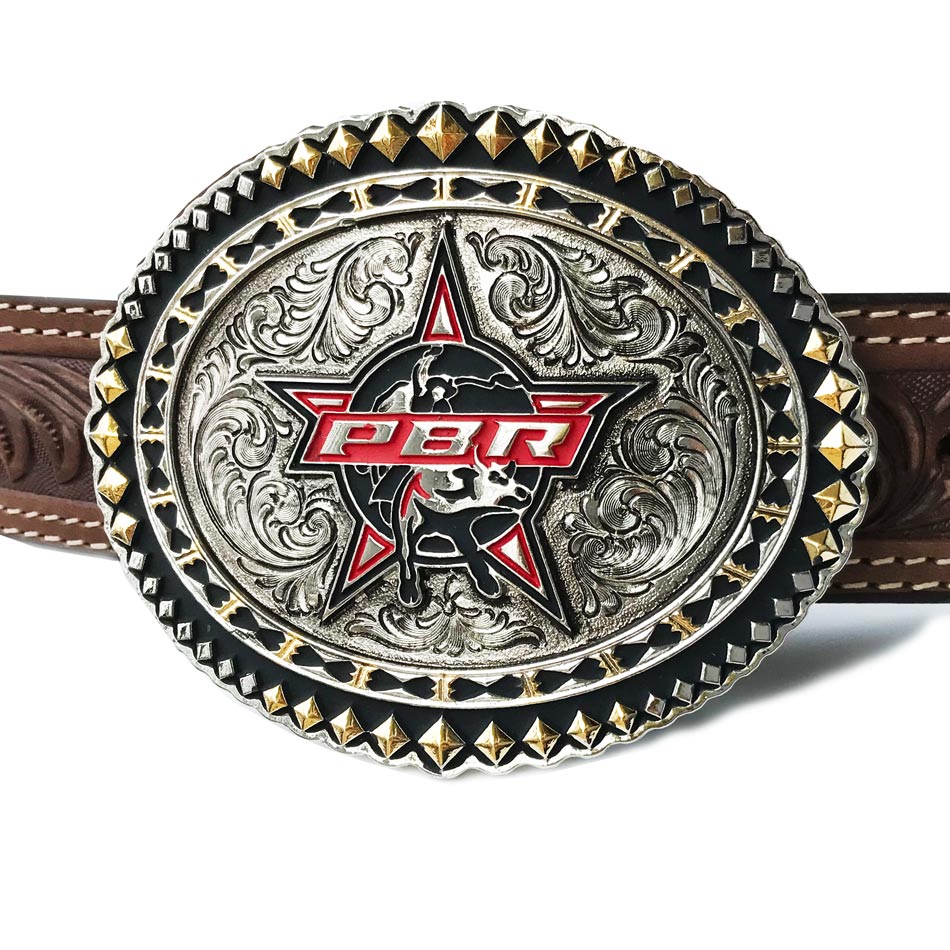 画像: PBR モンタナシルバースミス ウエスタン ベルト バックル/Montana Silversmiths Belt Buckle PROFESSIONAL BULL RIDERS