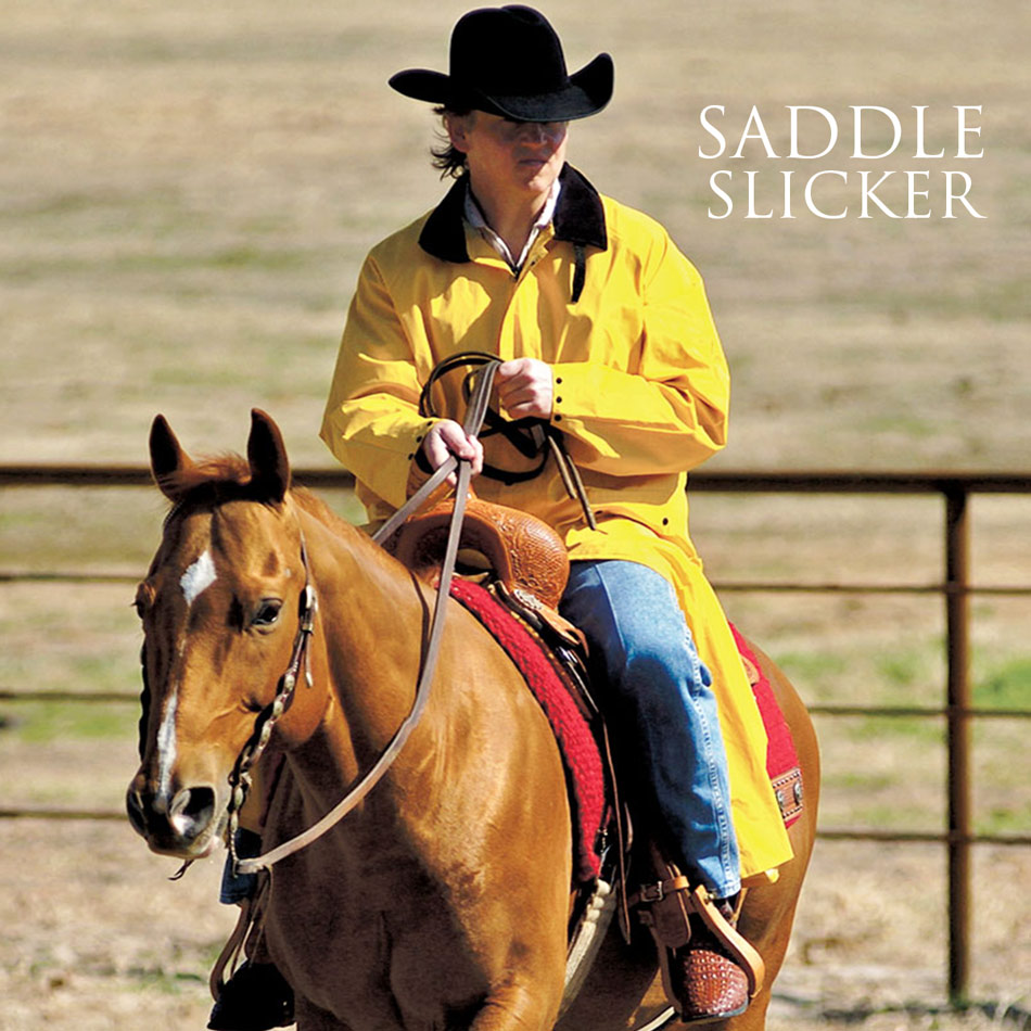 サドルスリッカー・乗馬用レインコート（イエロー）/M&F Western Products Double S Saddle  Slicker(Yellow) アウターウェア