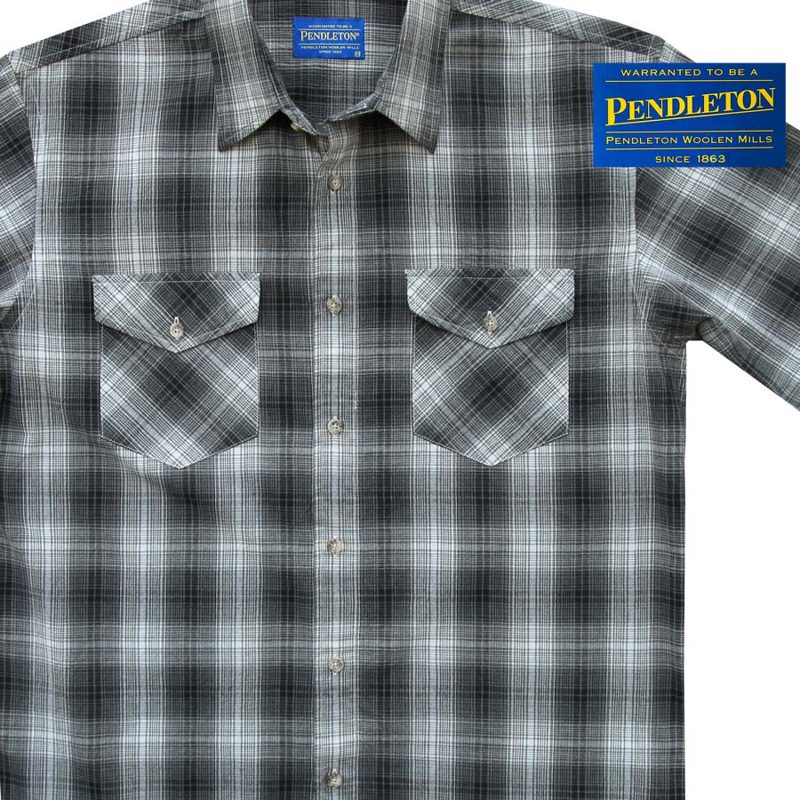 画像: ペンドルトン 半袖 シャツ（ブラック・グレー）/Pendleton Short Sleeve Shirt(Black/Gray) 