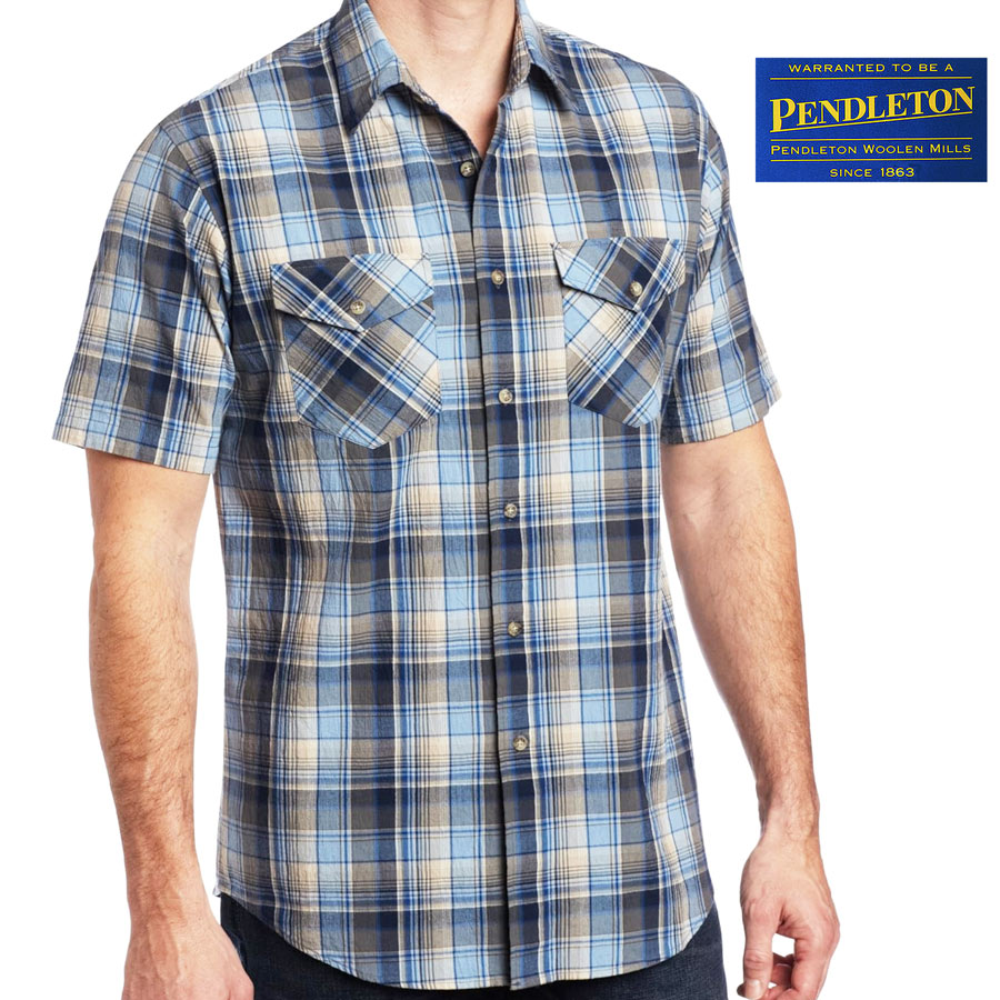 画像3: ペンドルトン 半袖 シャツ（ブルー）L/Pendleton Short Sleeve Shirt(Blue)