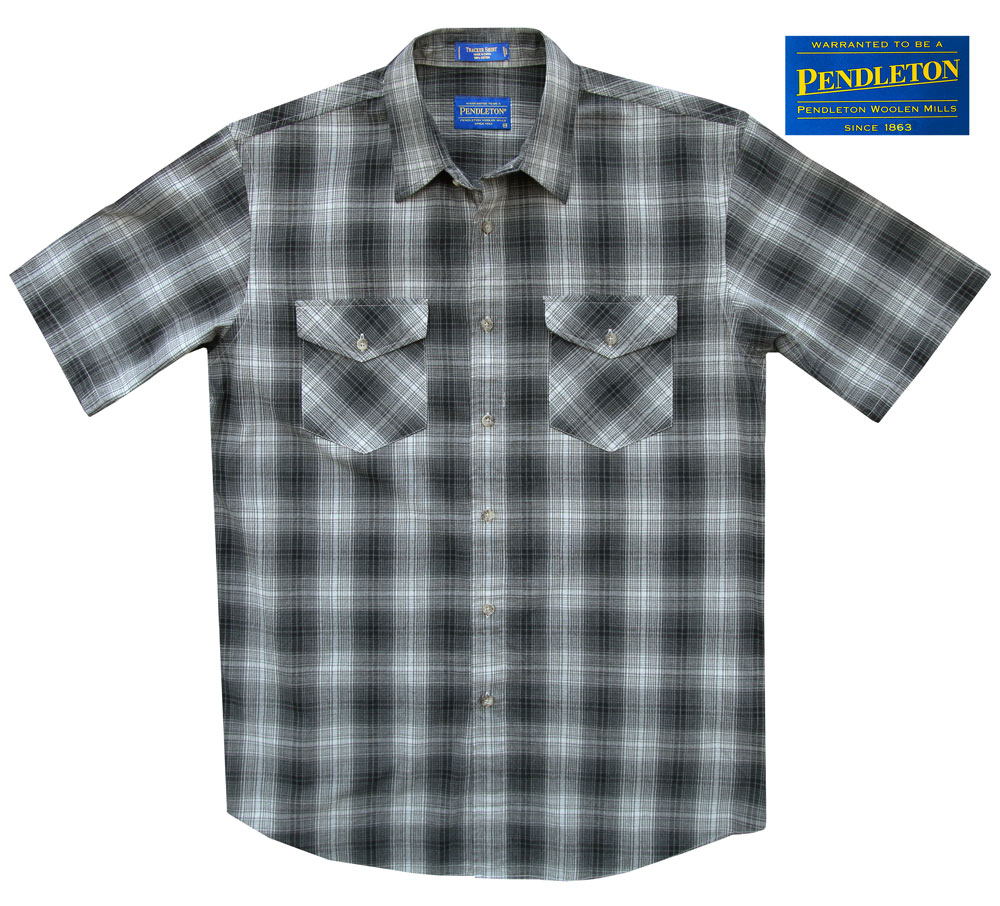 画像: ペンドルトン 半袖 シャツ（ブラック・グレー）/Pendleton Short Sleeve Shirt(Black/Gray) 