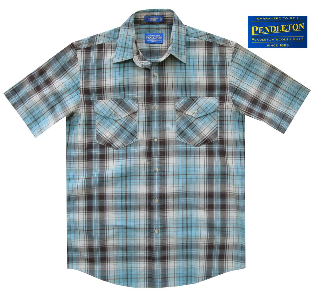 画像3: ペンドルトン 半袖 シャツ（ターコイズ ブルー・ブラック）S/Pendleton Short Sleeve Shirt(Turquoise/Black)