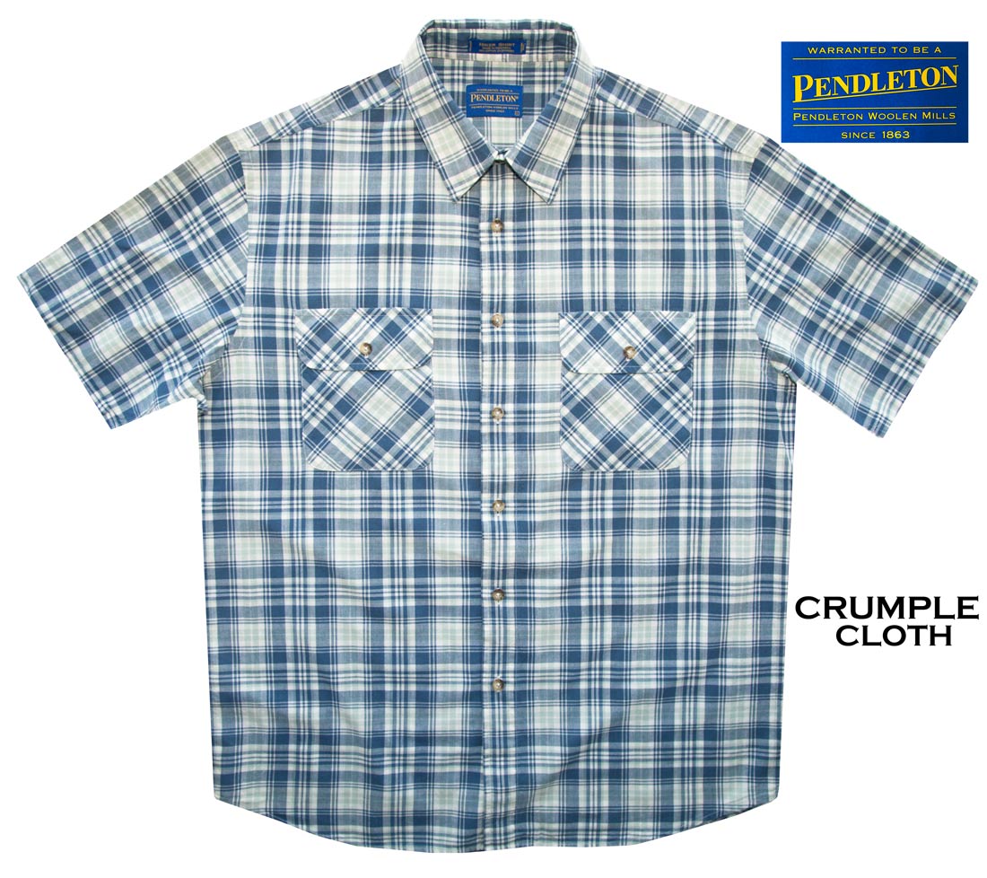 画像: ペンドルトン ハイカー シャツ（半袖 /ブループラッド）L/Pendleton Short Sleeve Hiker Shirt Blue Plaid