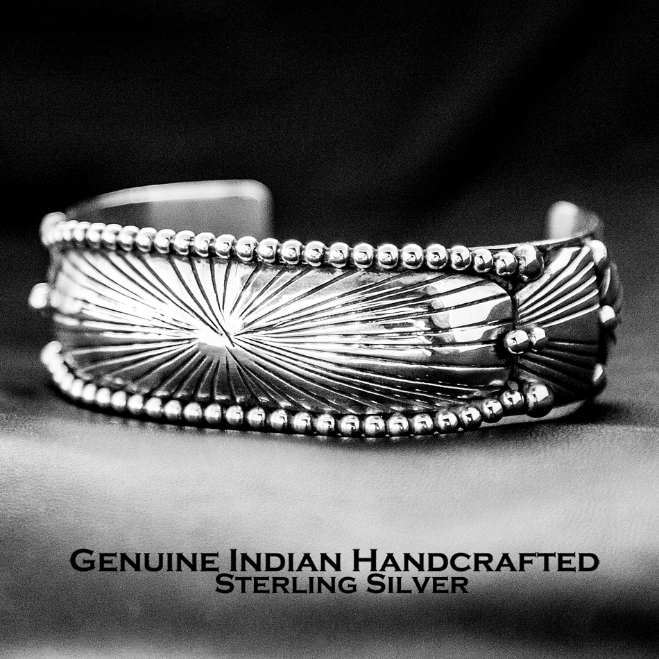 アメリカインディアン ナバホ族 スターリングシルバー ハンドメイド ブレスレット/Navajo Sterling Silver Bracelet