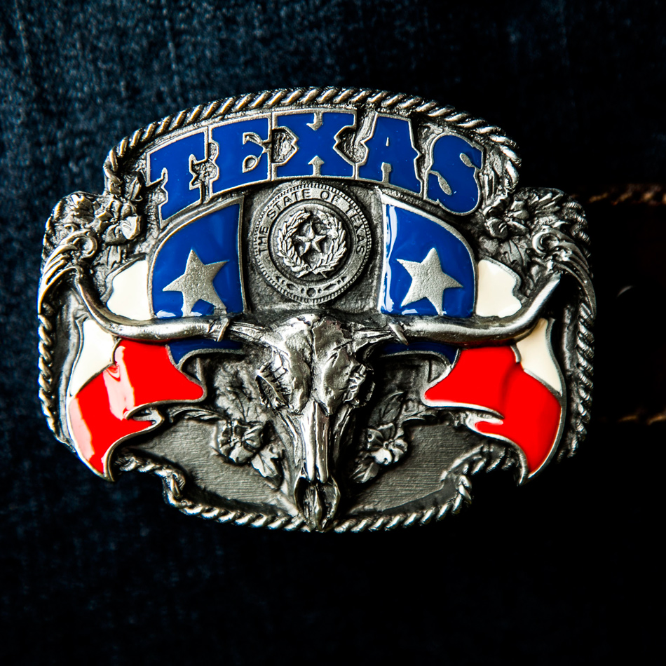 画像1: ベルト バックル ステート オブ テキサス・ロングホーンスカル/Belt Buckle THE STATE OF TEXAS